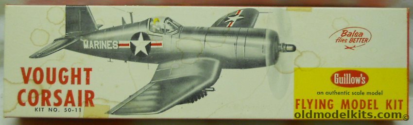 Guillows Vought Corsair F4U - Flying Aircraft Model, 50-11 plastic model kit